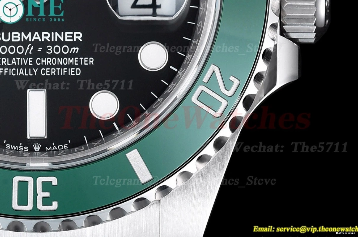 Green SS Starbucks 41mm 126610LV Clean Bezel SS SH3235 Submariner 0429